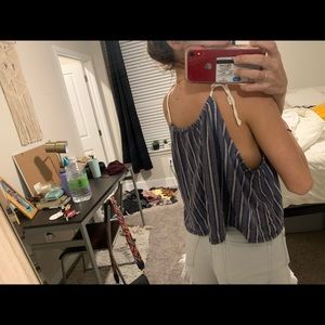 forever 21 tank top with tie straps